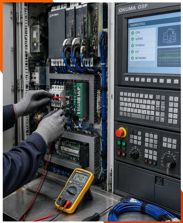 Ремонт систем ЧПУ Okuma OSP в Серове
